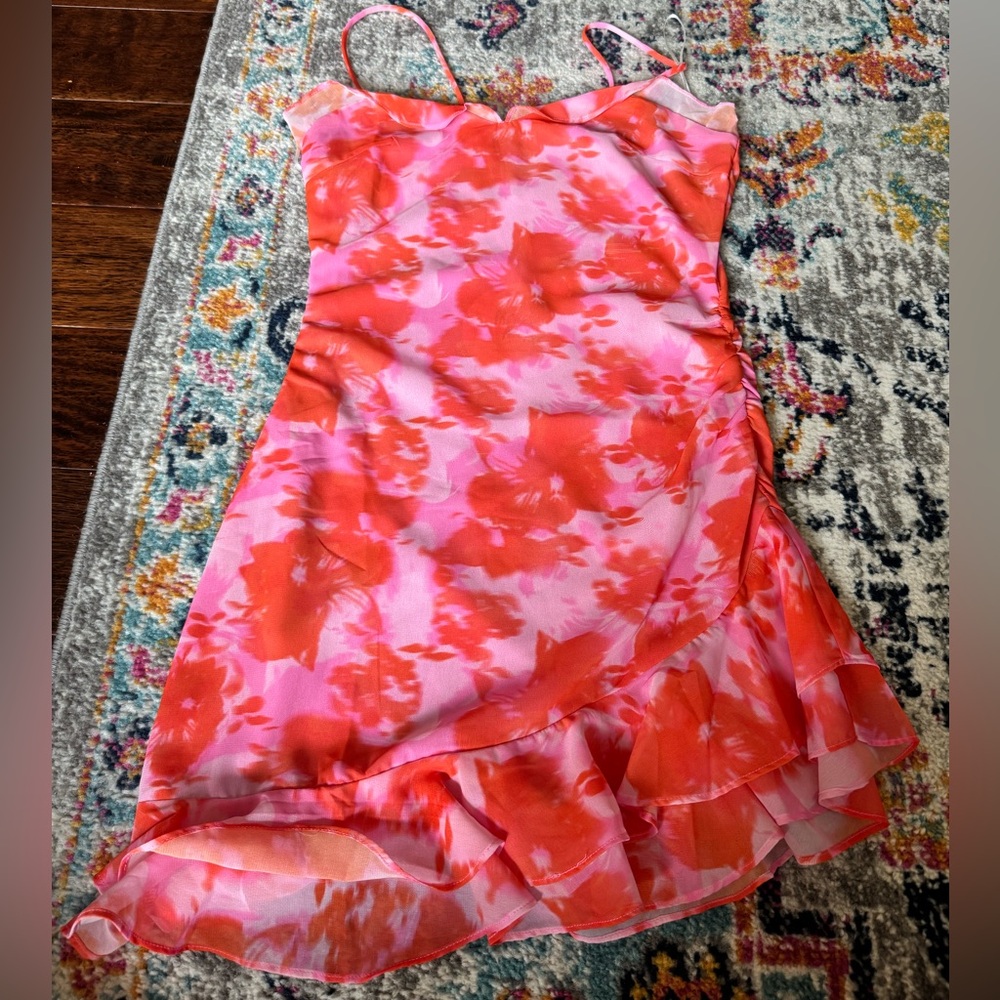 Princess Polly Pink and Orange Floral Dress